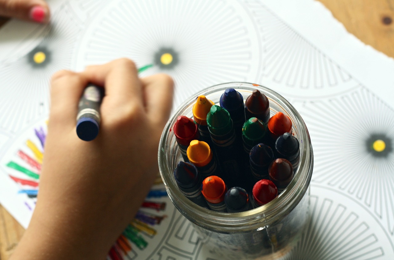 Colouring With Crayons